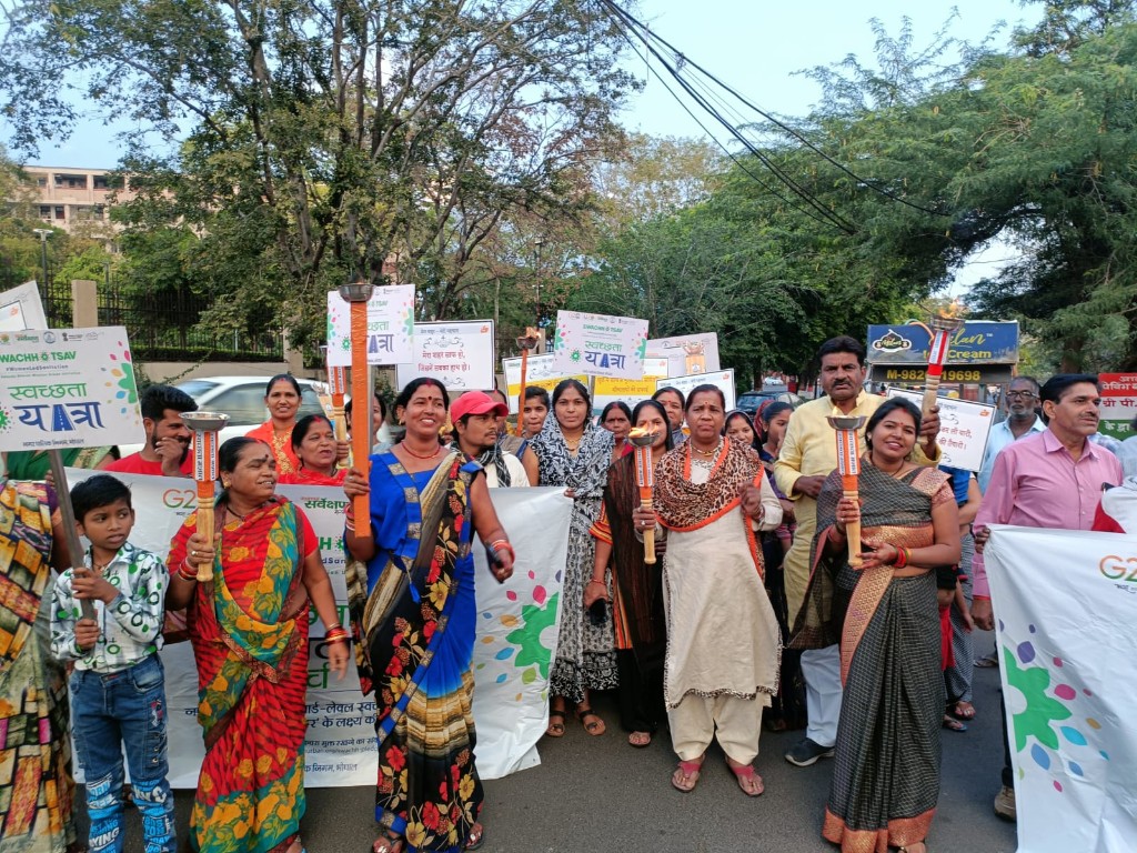 Swachhotsav cleanliness march — Swachh Bharat Mission awareness